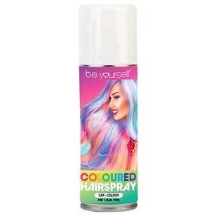 Be Yourself Coloured Hair Spray White 125 mL