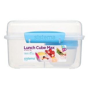 Sistema Lunch Cube Max To Go Container Clear 2 L