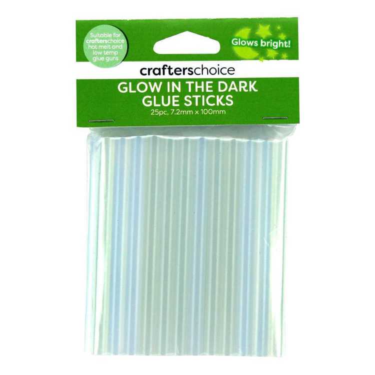 Crafters Choice Glow In The Dark Glue Stick Multicoloured