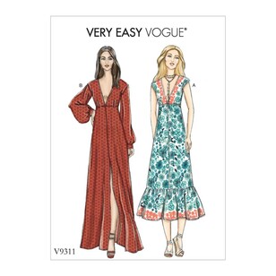 Vogue Pattern V9311 Very Easy Vogue Misses' Dress