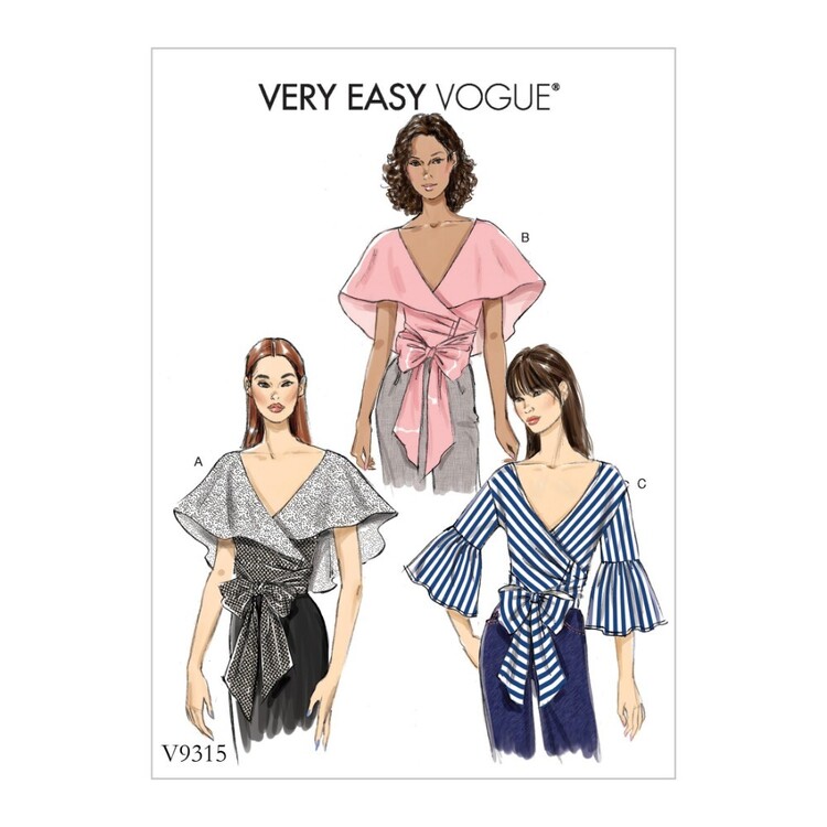Vogue Pattern V9315 Very Easy Vogue Misses' Top