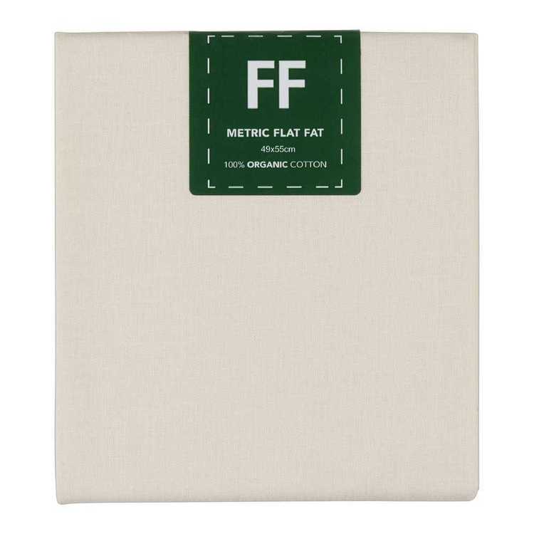 Organic Quilt Cotton Fat Flat Ecru 49 x 55 cm