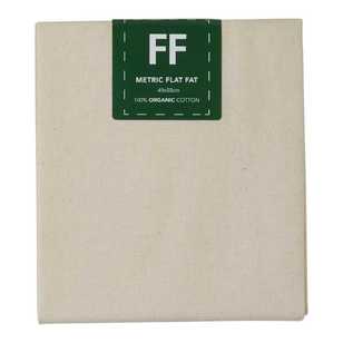 Organic Quilt Cotton Fat Flat Natural 49 x 55 cm