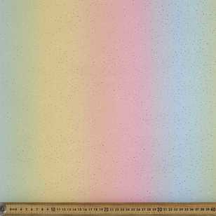 Glitter On Rainbow Mesh Fabric Bright 148 cm
