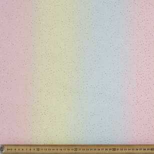 Glitter On Rainbow Mesh Fabric Pastel 148 cm