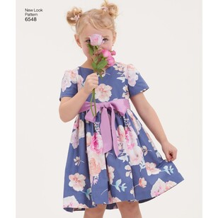 New Look Pattern 6548 Child's Party Dress 3 - 8