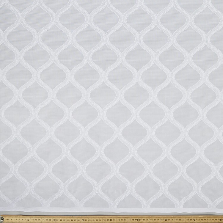 Caprice Lara Continous Sheer Curtain White 213 cm