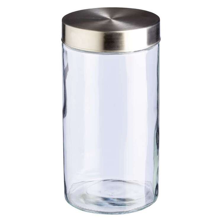 Culinary Co 1.7 L Glass Canister With Stainless Steel Lid
