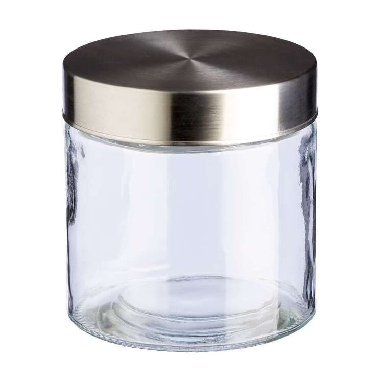 Culinary Co 0.8 L Glass Canister With Stainless Steel Lid