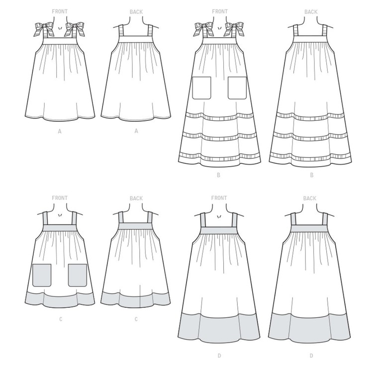 McCall's Pattern M7768 Children's & Girls' Dresses