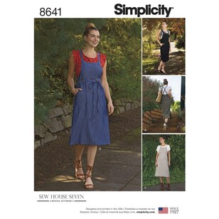Simplicity Pattern 8641 Misses' Jumper Dress