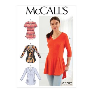 McCall's Pattern M7782 Misses' & Women's Tops