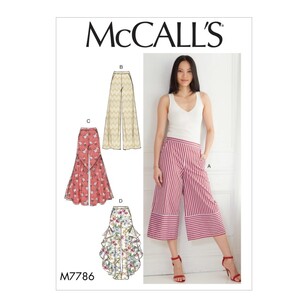 McCall's Pattern M7786 Misses' Pants