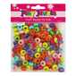 Play Jewels Faceted Doughnut Plastic Beads Value Pack Multicoloured 14 mm