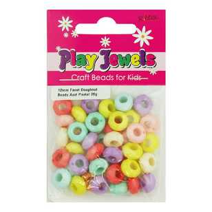 Play Jewels Faceted Doughnut Beads Pack Pastel