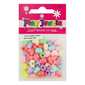 Play Jewels Plastic Heart Beads Pack Pastel 12 mm