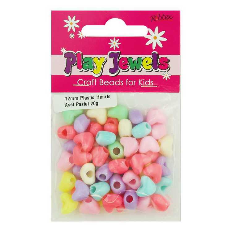 Play Jewels Plastic Heart Beads Pack