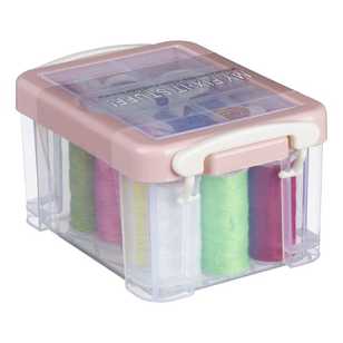 Plastic Sewing Box Pink