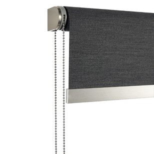 Hotel Collection Luxe Blockout Roller Blind Charcoal