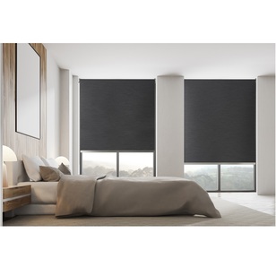 Hotel Collection Luxe Blockout Roller Blind Charcoal