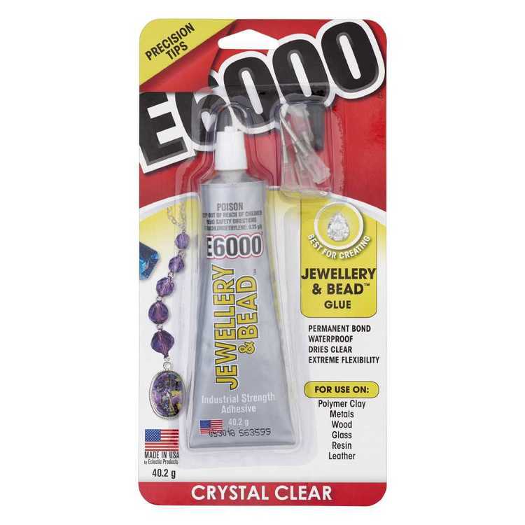 E6000 Crystal Clear Jewellery Bead Glue Clear E6000 Crystal Clear Jewellery Bead Glue Clear