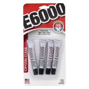 E6000 Crystal Clear Mini Glue Tubes Pack