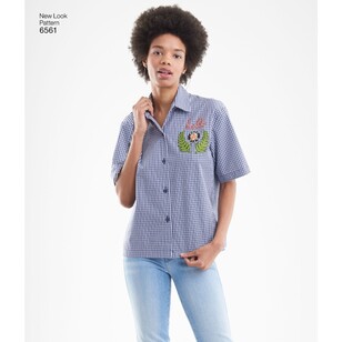 New Look Pattern 6561 Misses' Shirts In Three Lengths 8 - 20