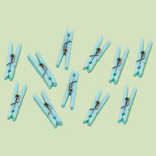 Amscan Baby Clothespin Favors Blue