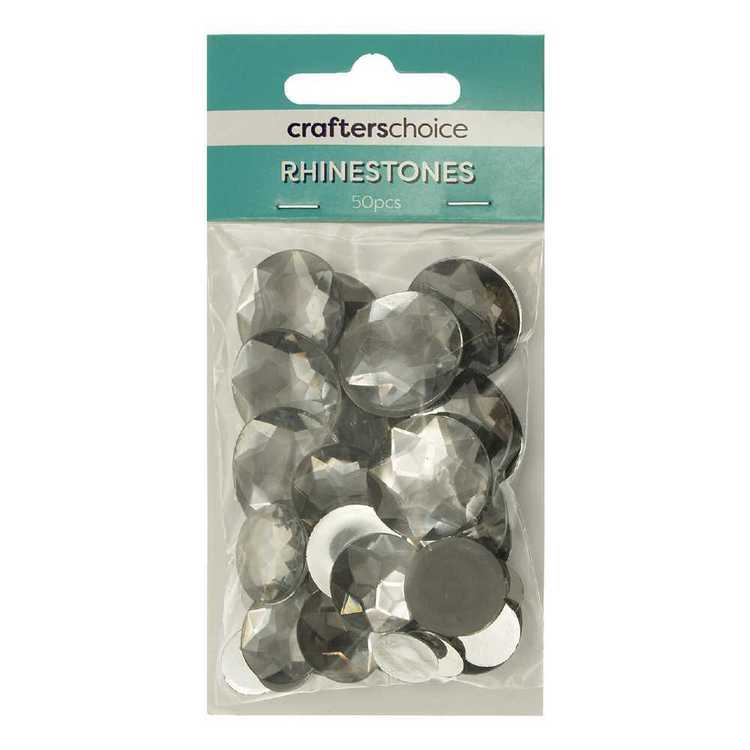 Crafters Choice Round Faceted Rhinestone Gems Assorted Pack