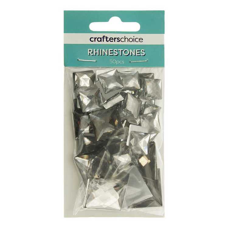 Crafters Choice Faceted Square Rhinestone Gems Pack