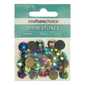 Crafters Choice Faceted Round Rhinestone Gems Pack Dark Ab 12 mm