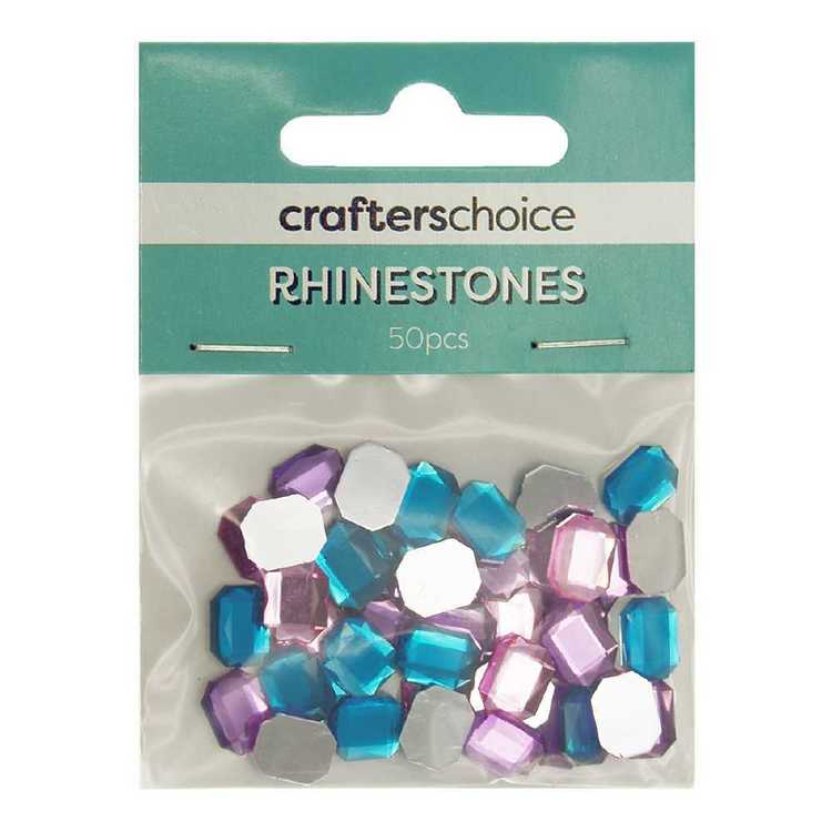Crafters Choice Octagonal Faceted Rhinestone Gems Pack