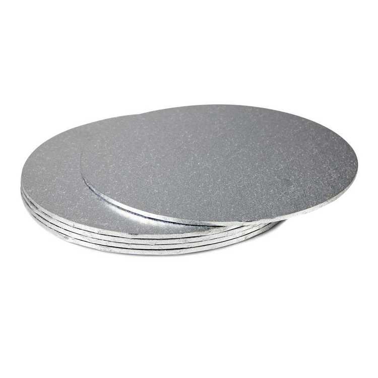 Mondo Round Foil Cake Board Silver Foil