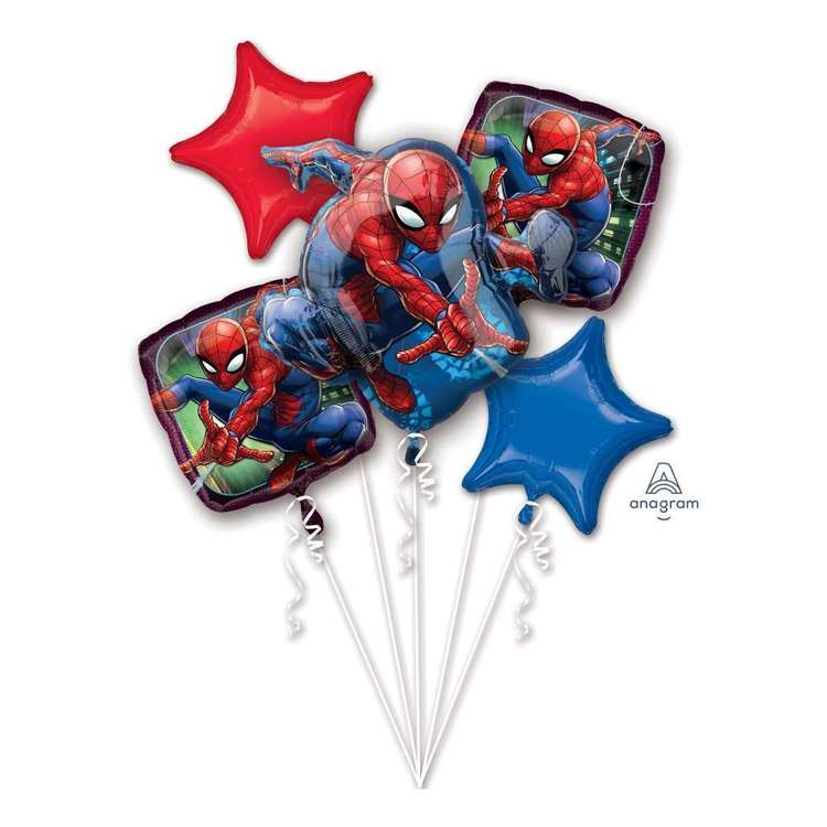 Amscan Spider-Man Webbedwonder Balloon Bouquet  Multicoloured
