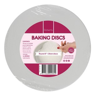 Roberts Baking Paper Tin Liners White 20 cm