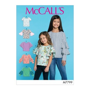 McCall's Pattern M7799 Children's & Girls' Tops