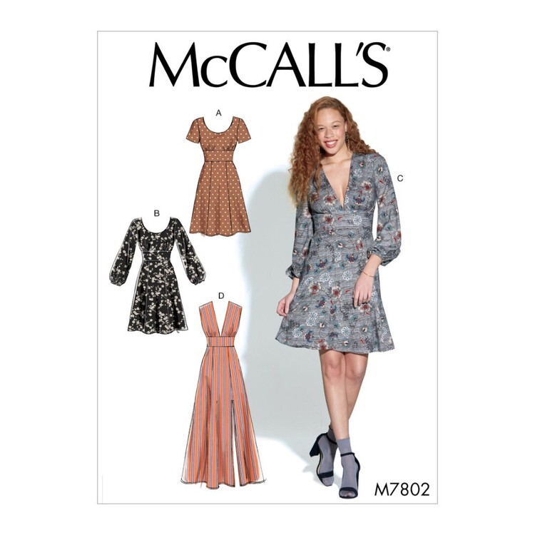 McCall's Pattern M7802 Misses Dresses