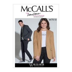 McCall's Pattern M7818 Melissa Watson For Palmer / Pletsch Unisex Jacket