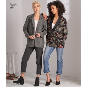 Simplicity Pattern 8697 Misses' & Women's Oversized Blazers