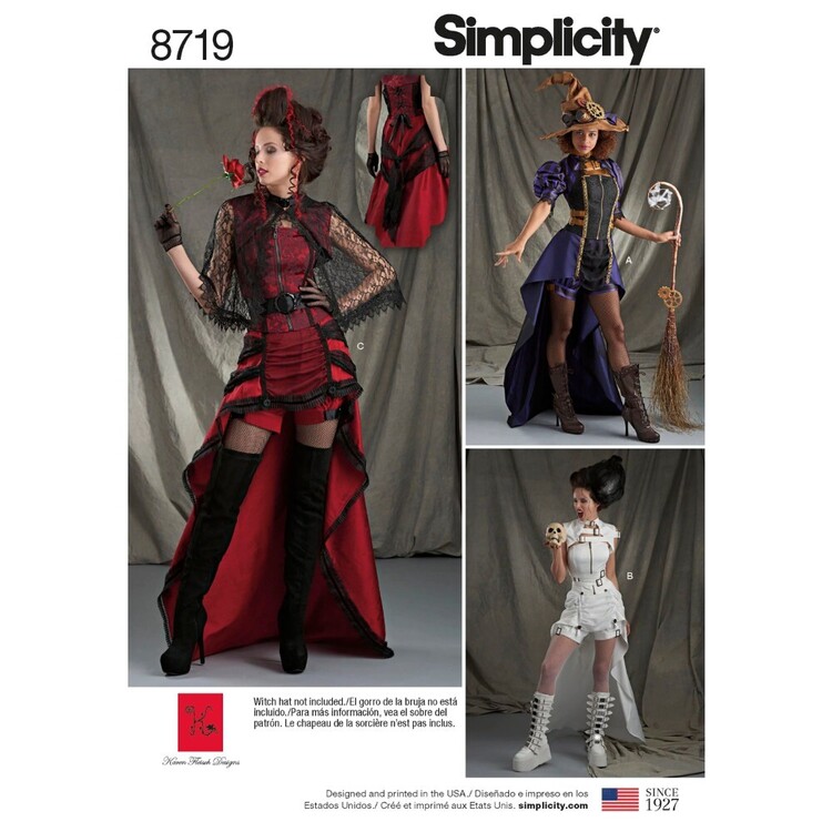 Simplicity Pattern 8719 Misses' Costumes