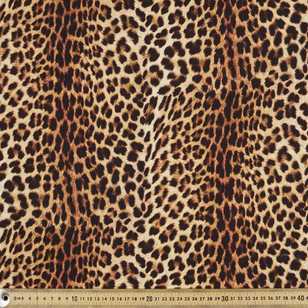 Leopard Print Cotton Fabric Multicoloured 112 cm