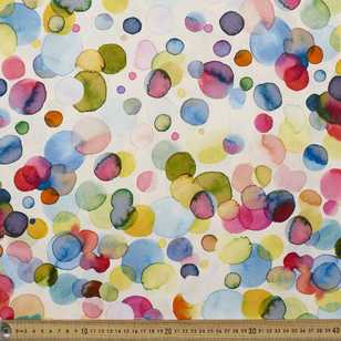 Ninola Digital Colour Drops Cotton Fabric Multicoloured 112 cm