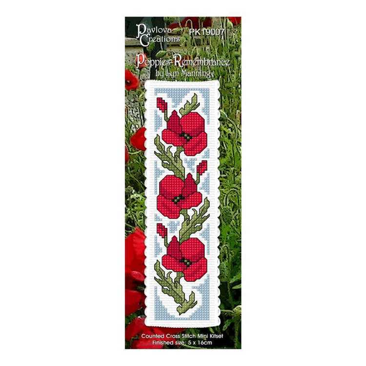 DMC Poppies Remembrance Bookmark Kit
