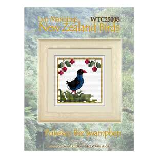 DMC New Zealand Birds Pukeko, Swamphen Cross Stitch Kit Multicoloured