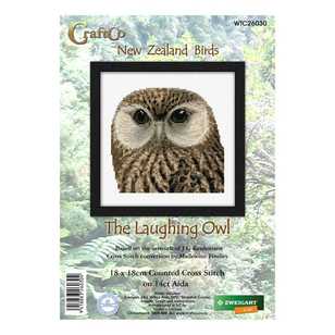 DMC Laughing Owl Cross Stitch Kit Multicoloured 18 x 18 cm