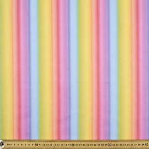 112 cm Spots & Stripes Rainbow Stripe Fabric Multicoloured 112 cm