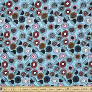 Jocelyn Proust Abstract Gum 112 cm Organic Cotton Jersey Aqua & Multicoloured
