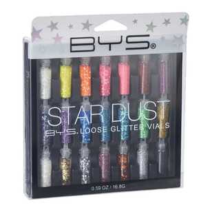BYS Star Dust Loose Glitter Vials Multicoloured