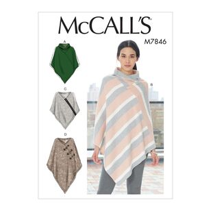 McCall's Pattern M7846 Misses' Ponchos