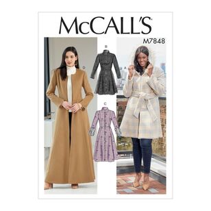 McCall's Pattern M7848 Misses' / Miss Petite and Women's / Women Petite Coats and Belt